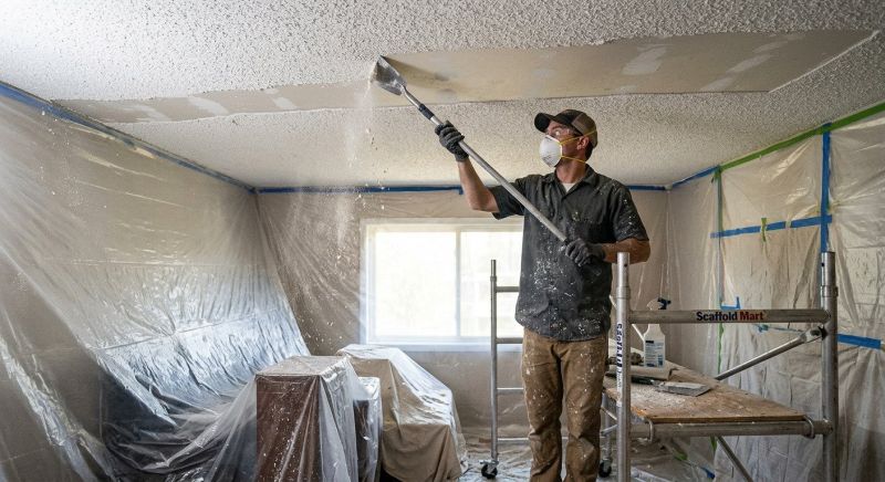 Textured Ceiling Scraping in San Diego County, CA