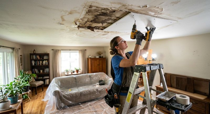 Ceiling Hole Repair in Conroe, TX
