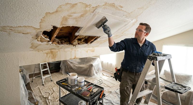 Drywall Water Damage Repair in Kansas City, KS