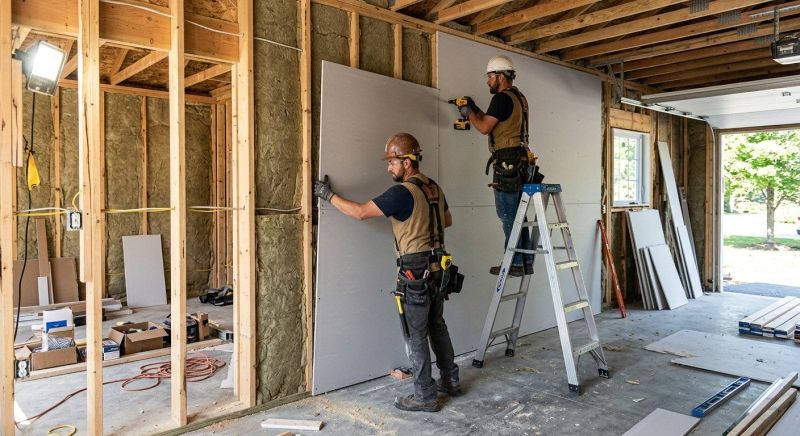 Garage Drywall Replacement in Kansas City, KS