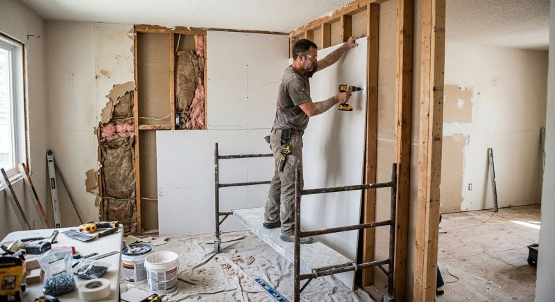 Garage Drywall Replacement in Denver, CO