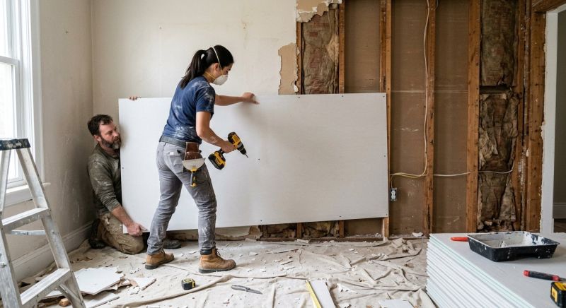 House Drywall Installation in Kansas City, KS