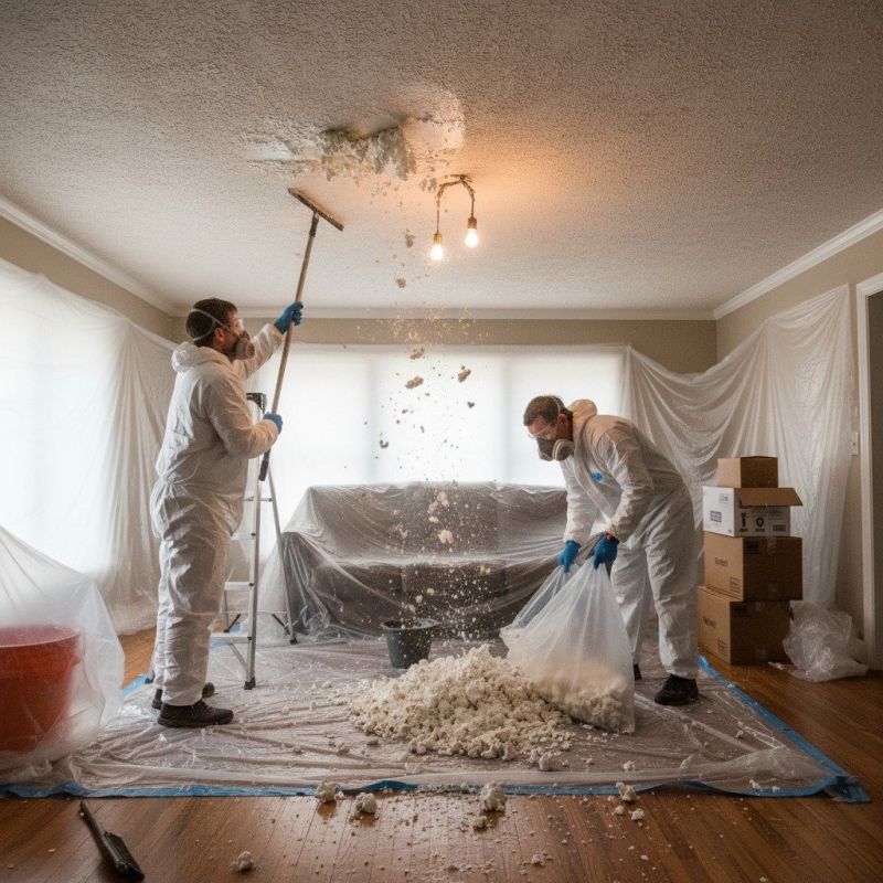 Knockdown Ceiling Removal in Killeen, TX