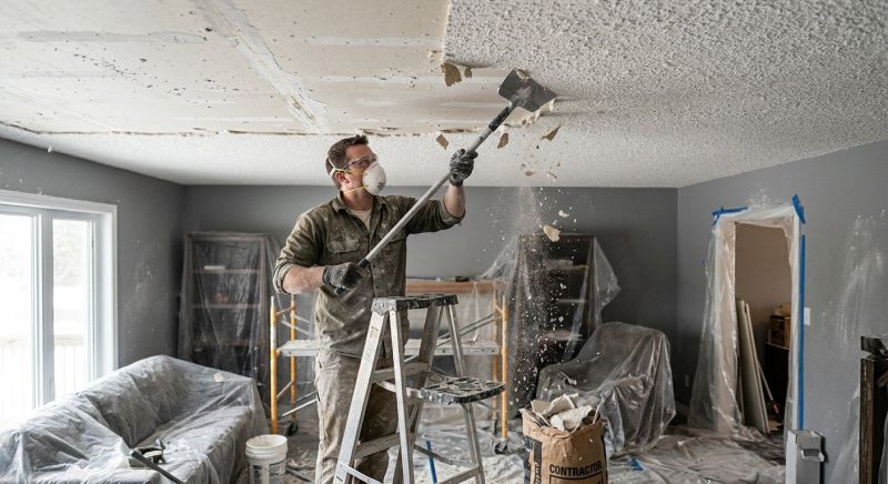 Knockdown Ceiling Removal in Austin, TX
