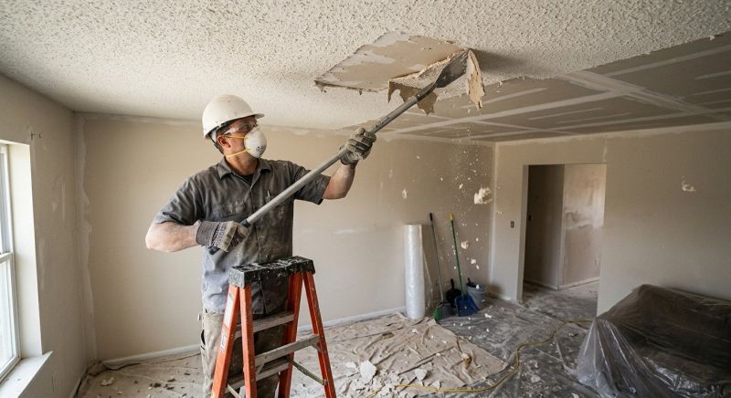 Knockdown Ceiling Removal in Gilbert, AZ