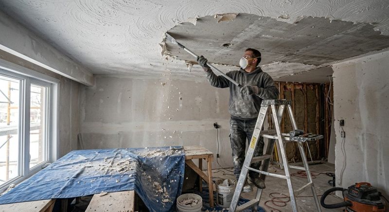 Stipple Ceiling Removal in Olathe, KS